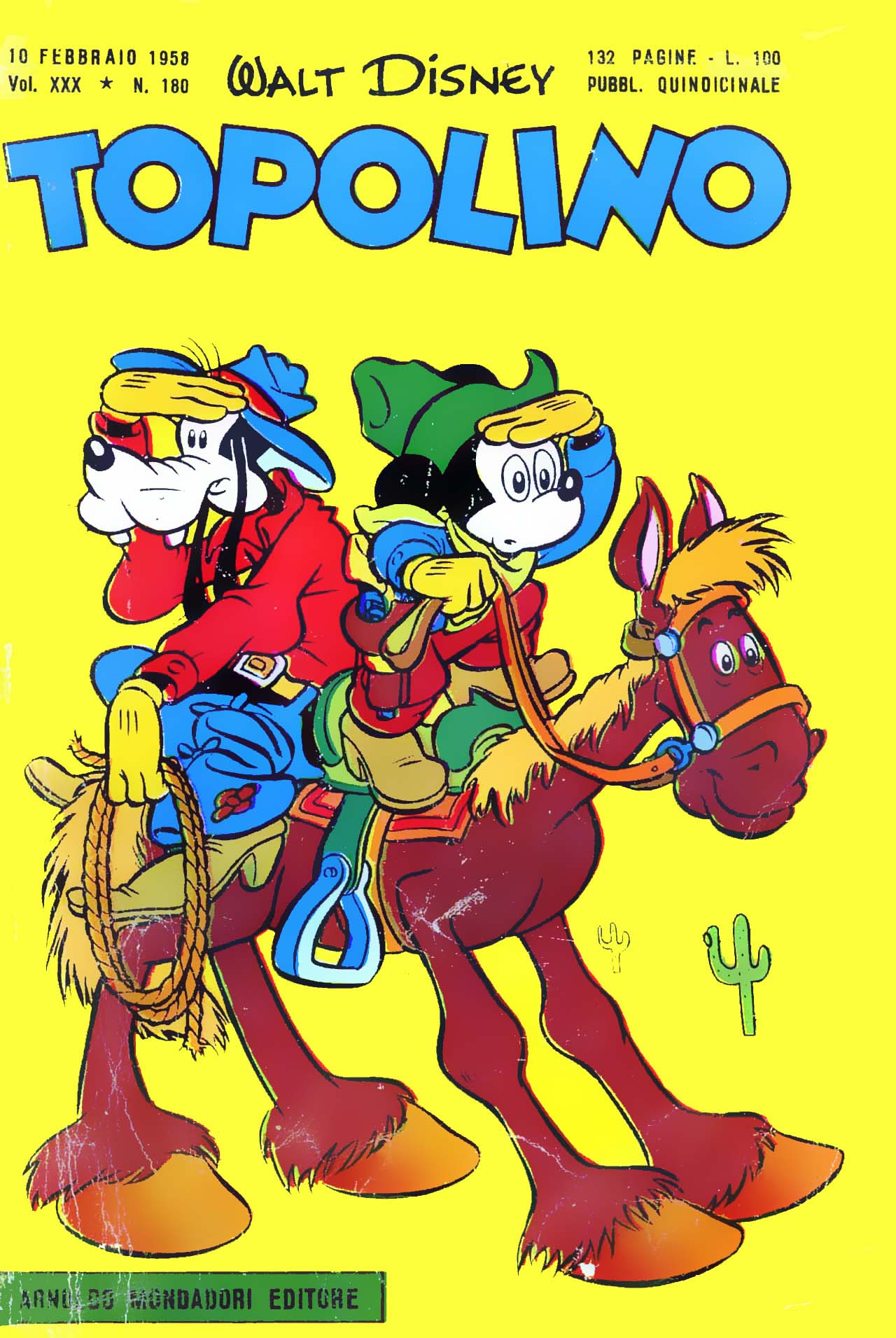 Fumetto Topolino -  1958