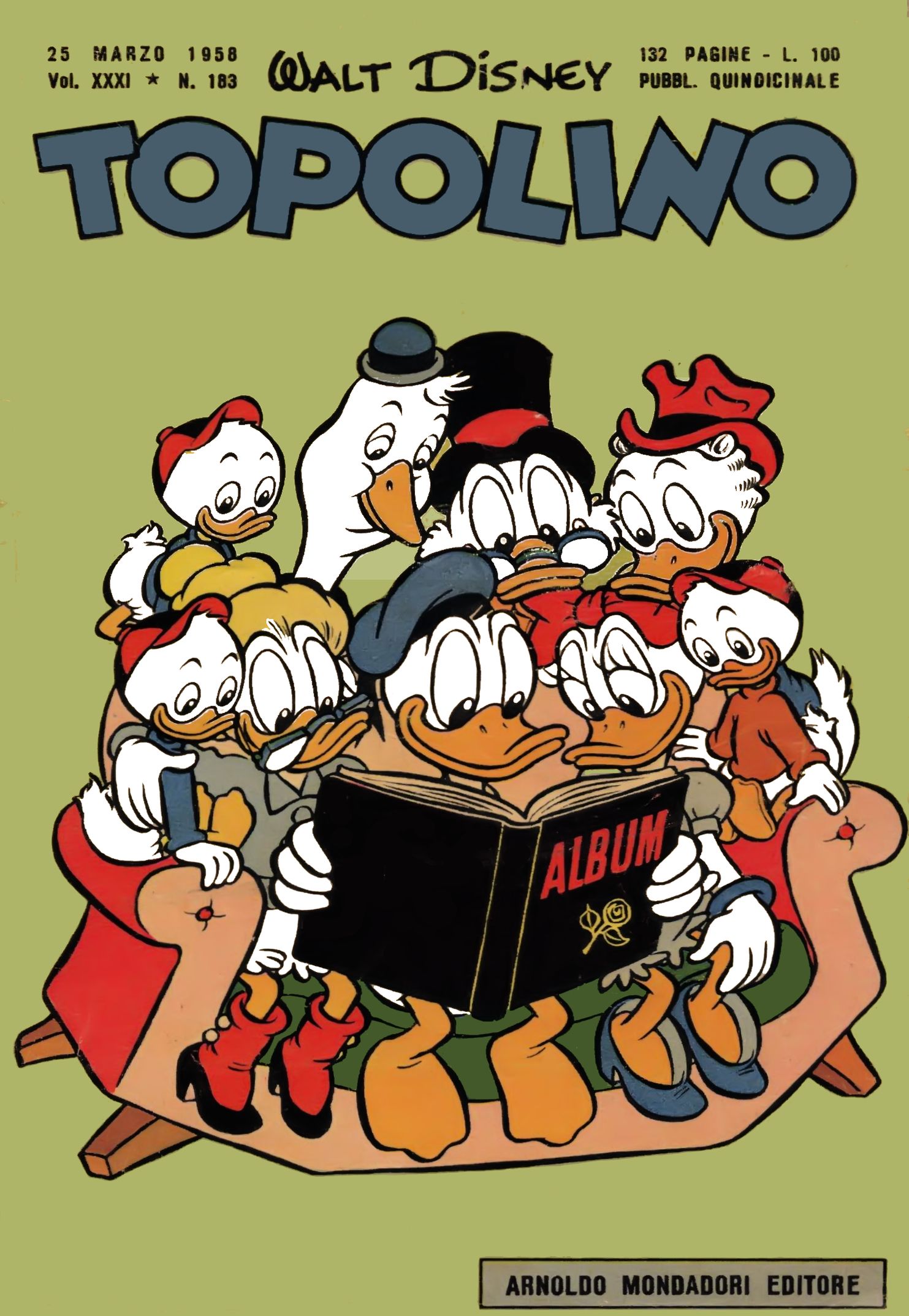 Fumetto Topolino -  1958