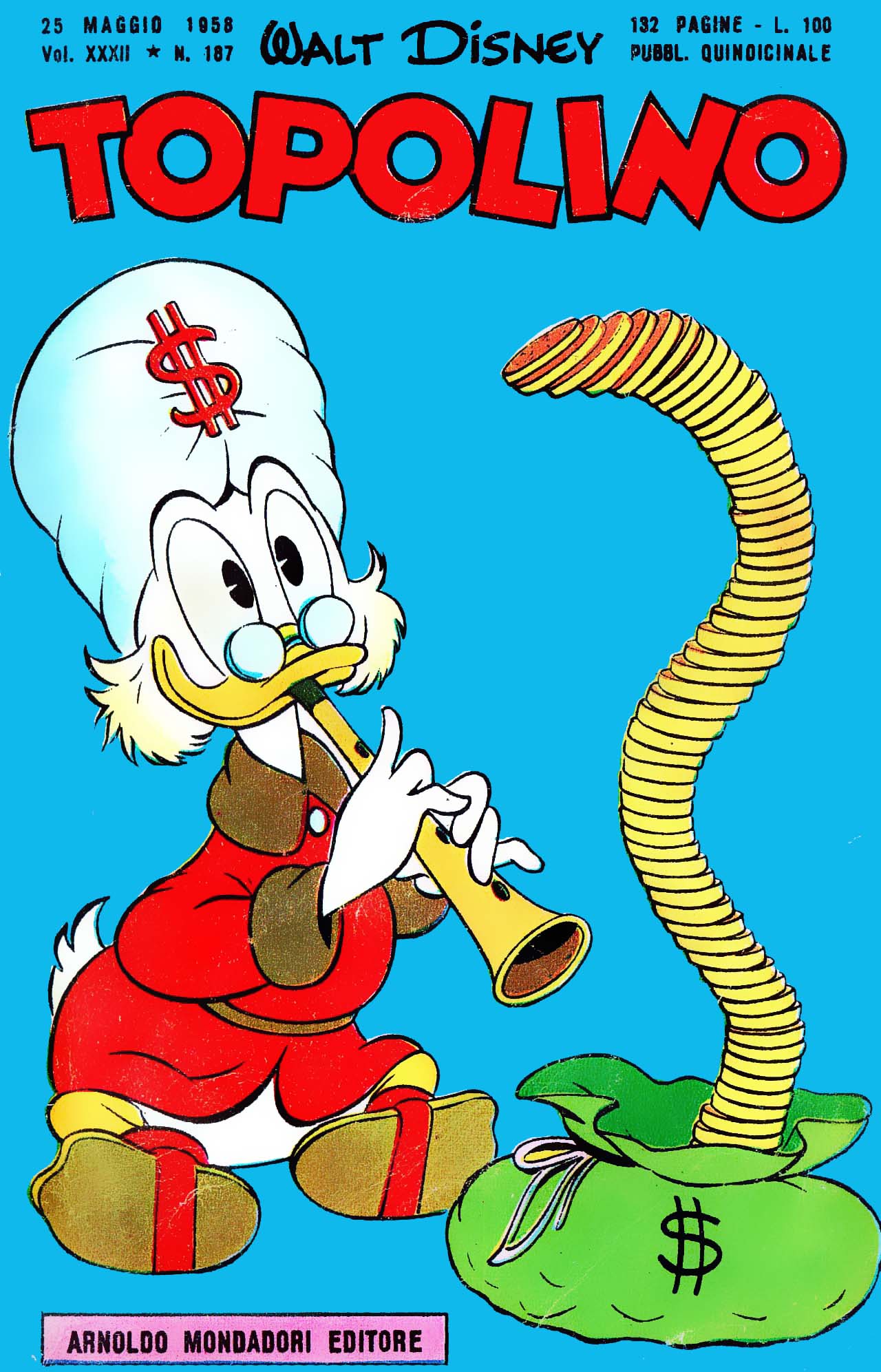 Fumetto Topolino -  1958