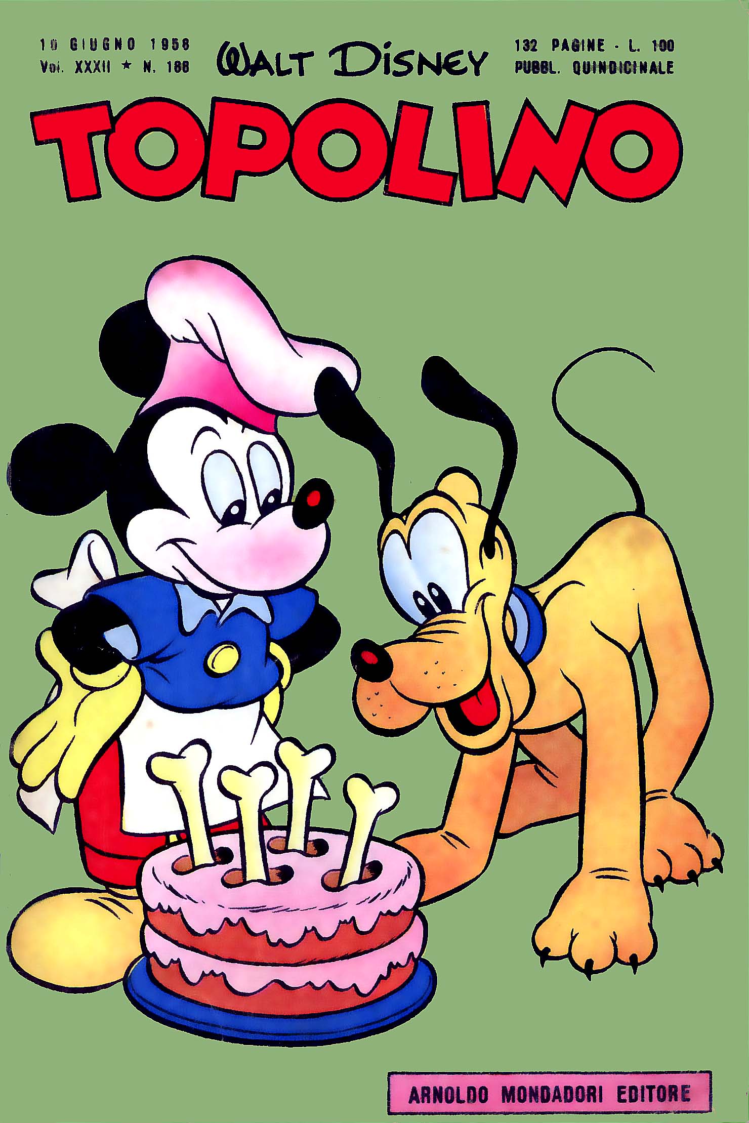 Fumetto Topolino -  1958