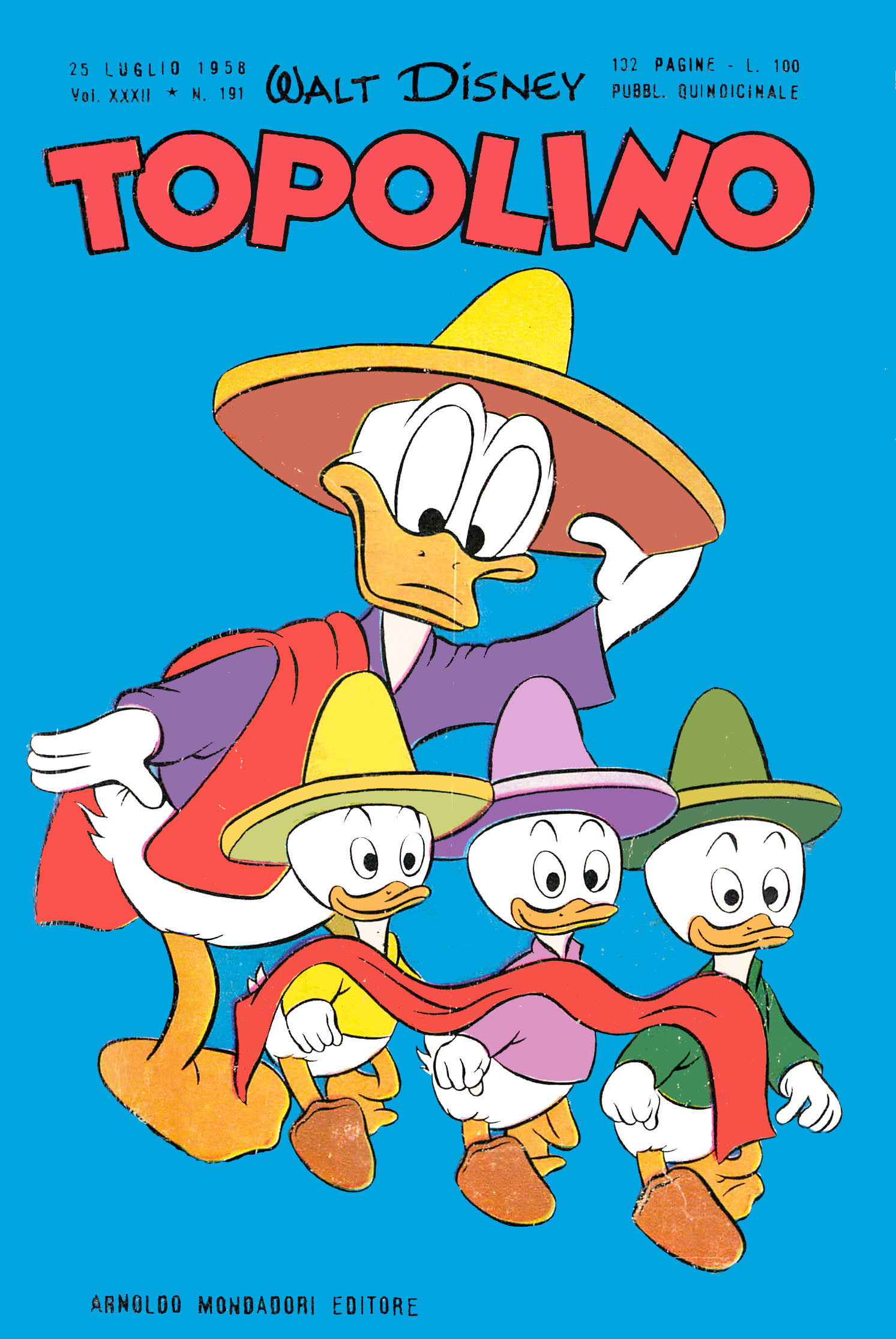 Fumetto Topolino -  1958