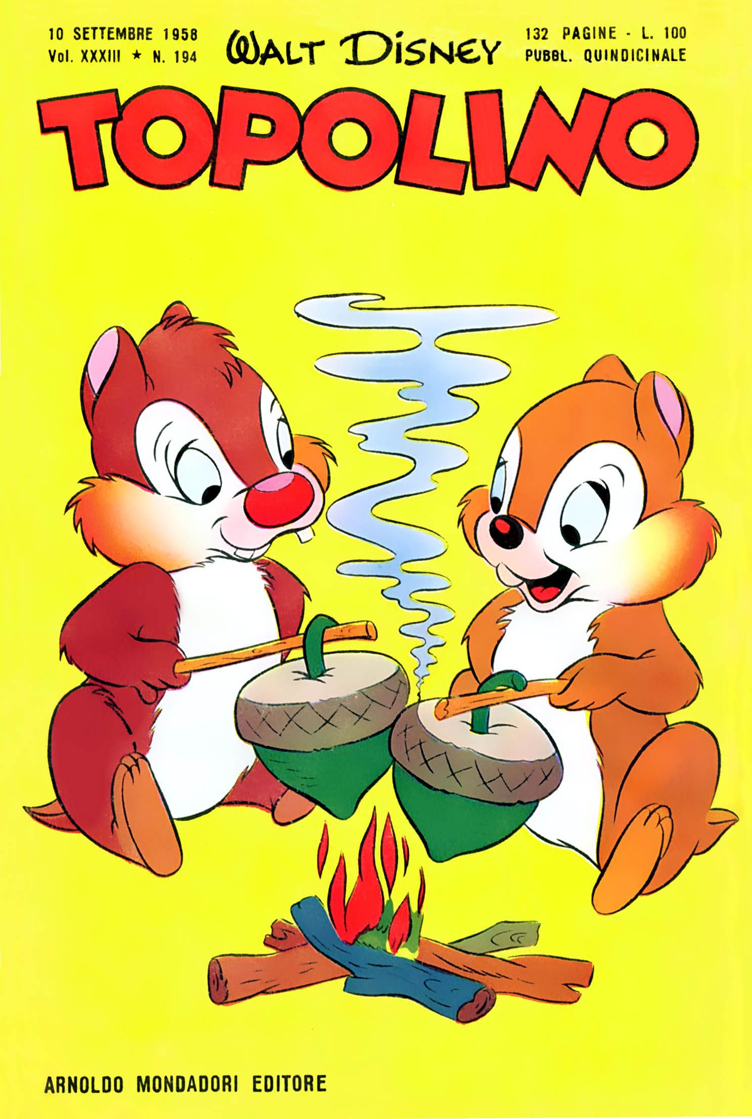 Fumetto Topolino -  1958