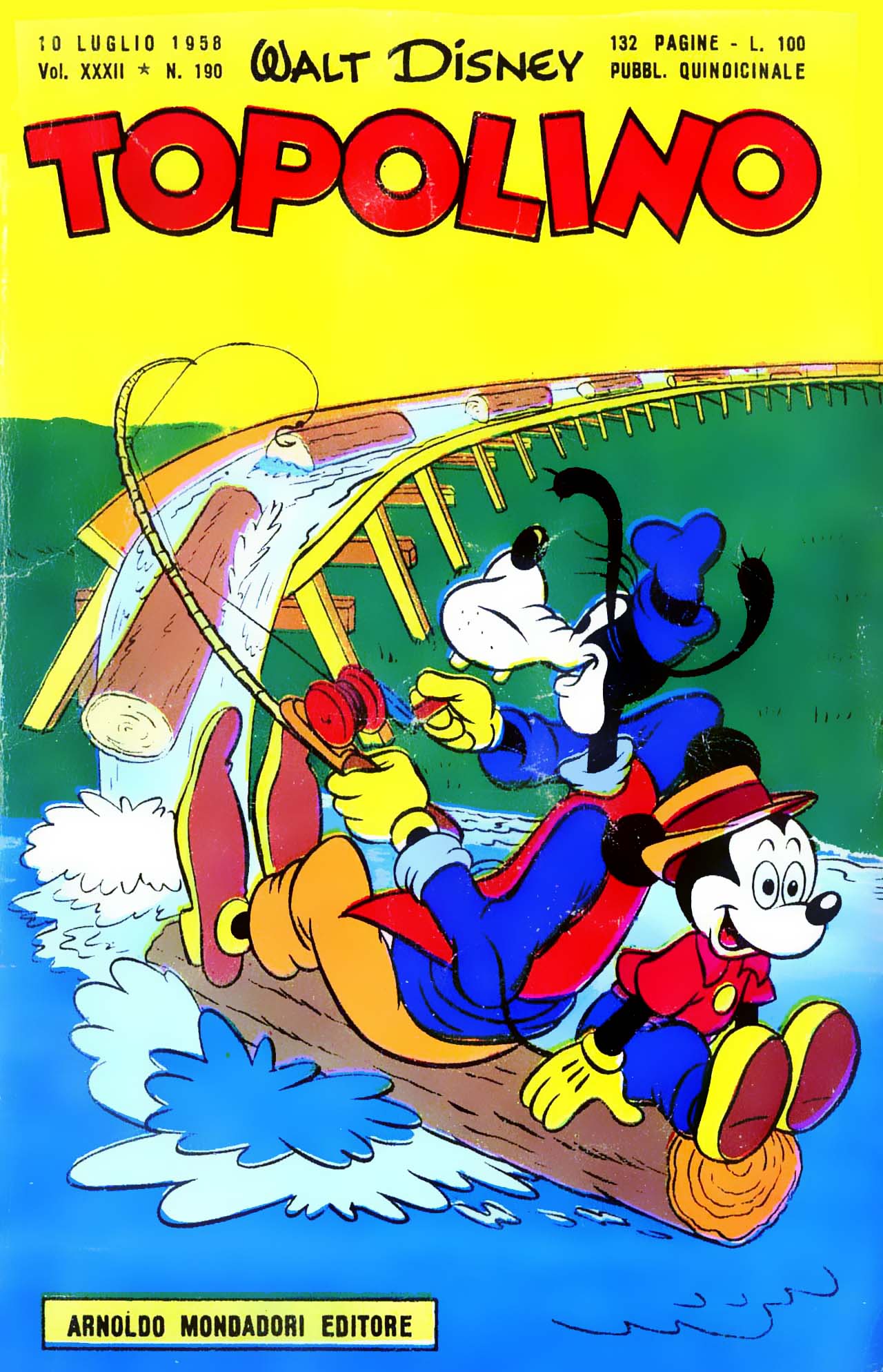 Fumetto Topolino -  1958