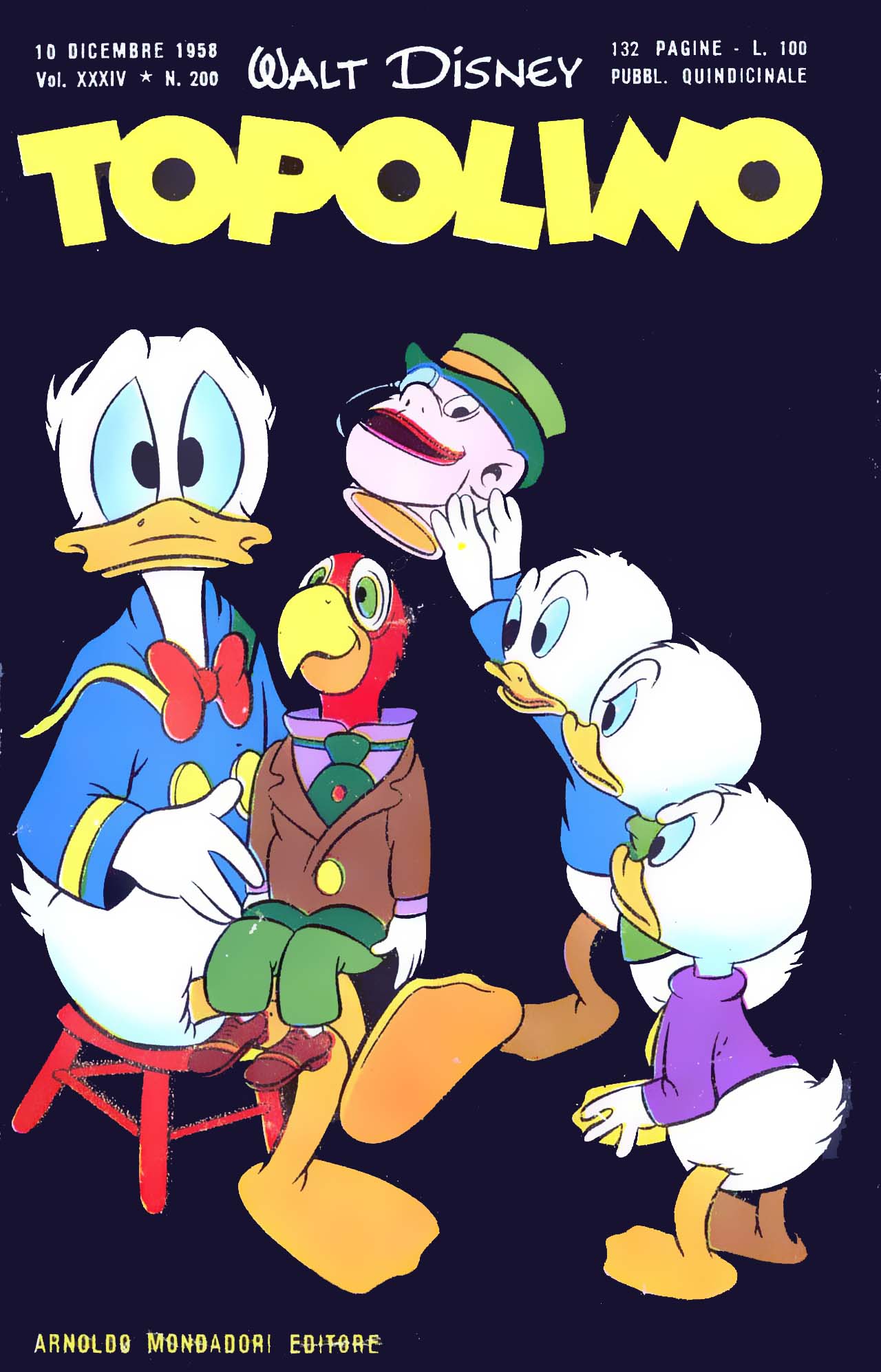 Fumetto Topolino -  1958