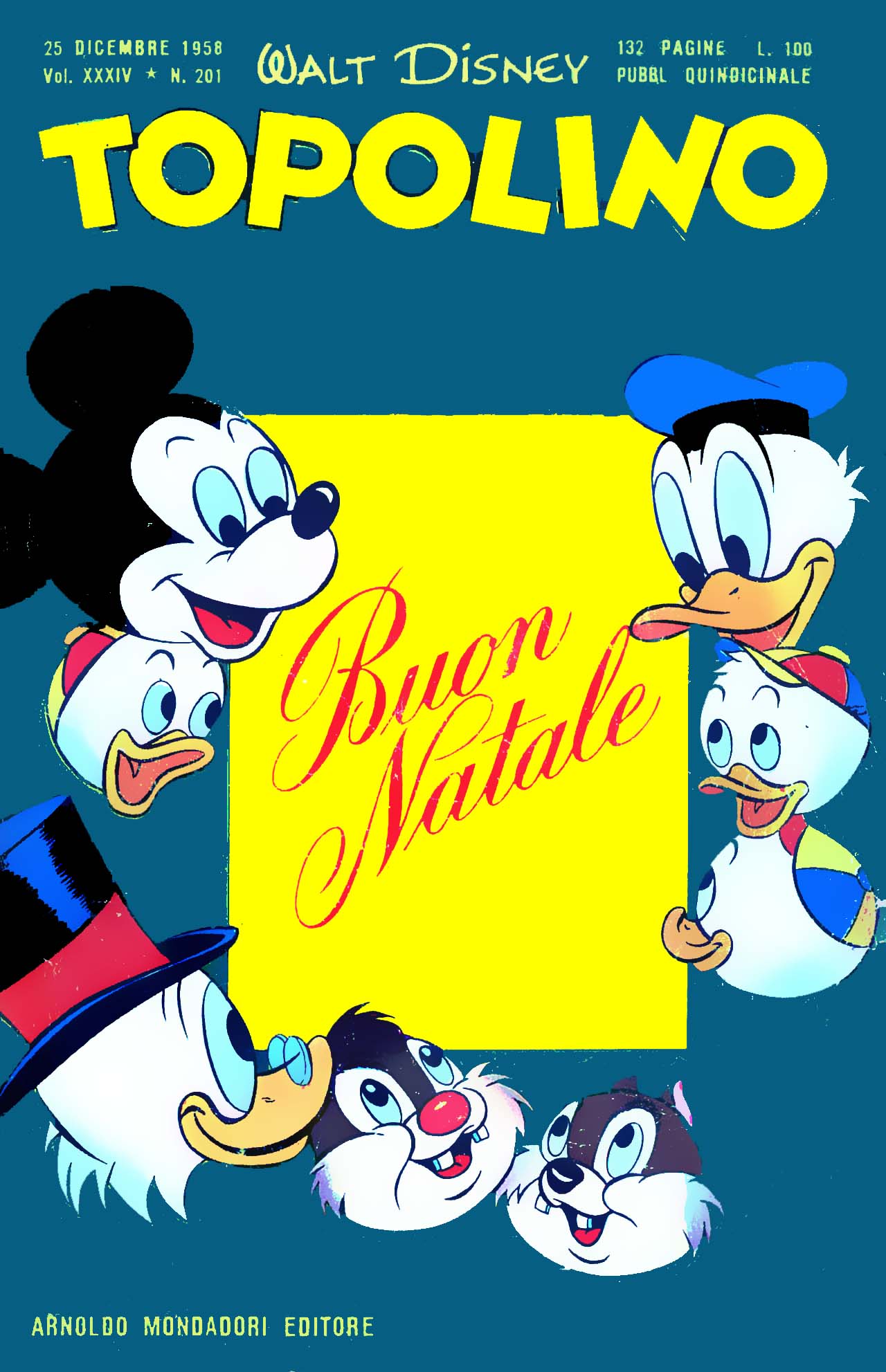 Fumetto Topolino -  1958