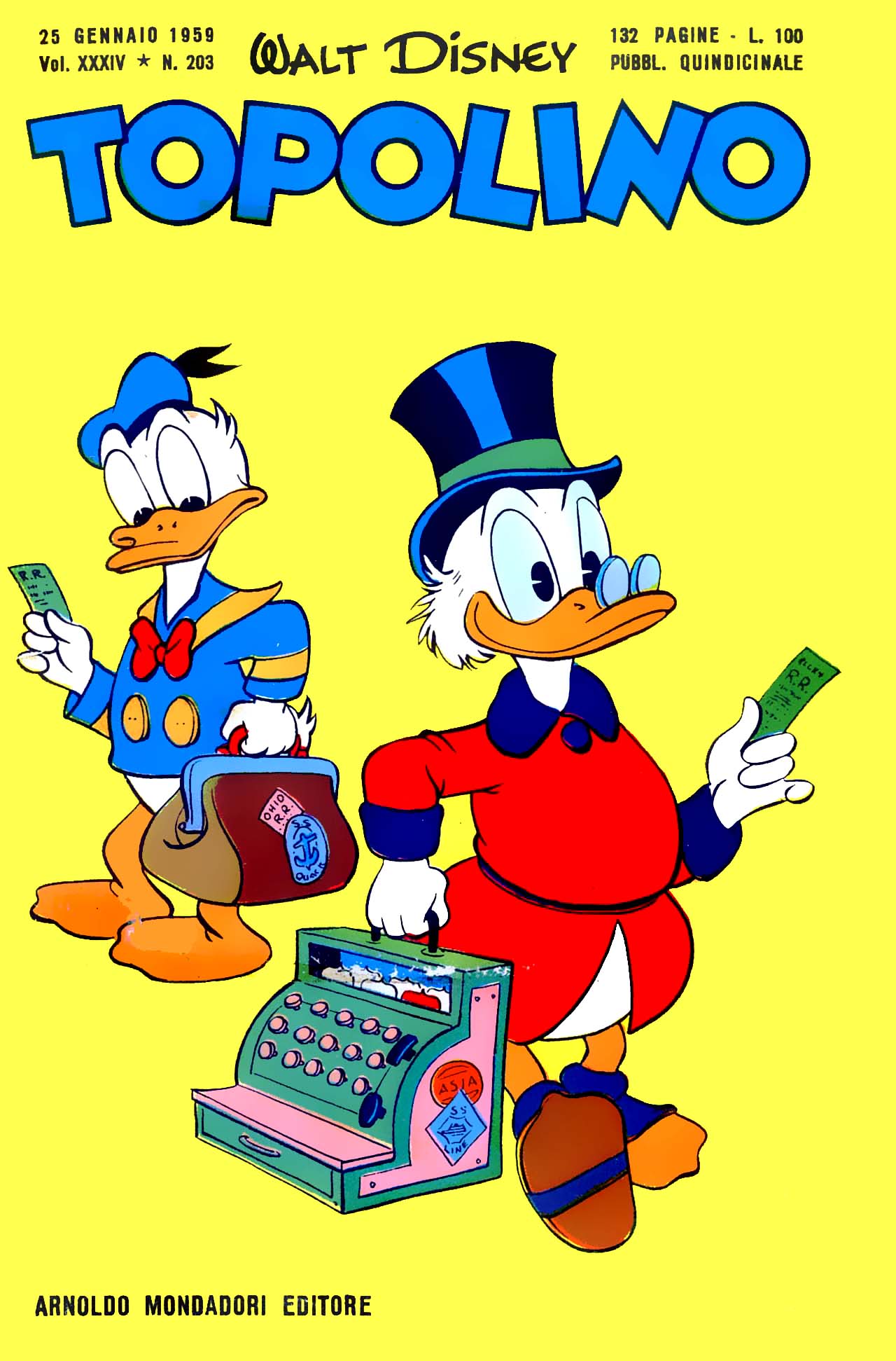 Fumetto Topolino -  1959