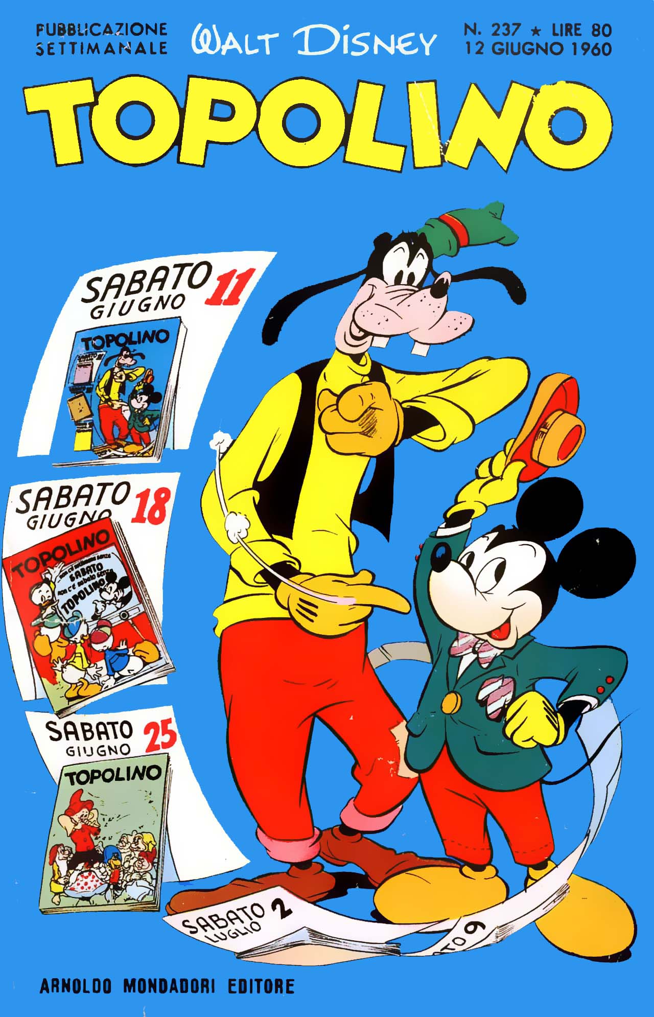 Fumetto Topolino -  1960