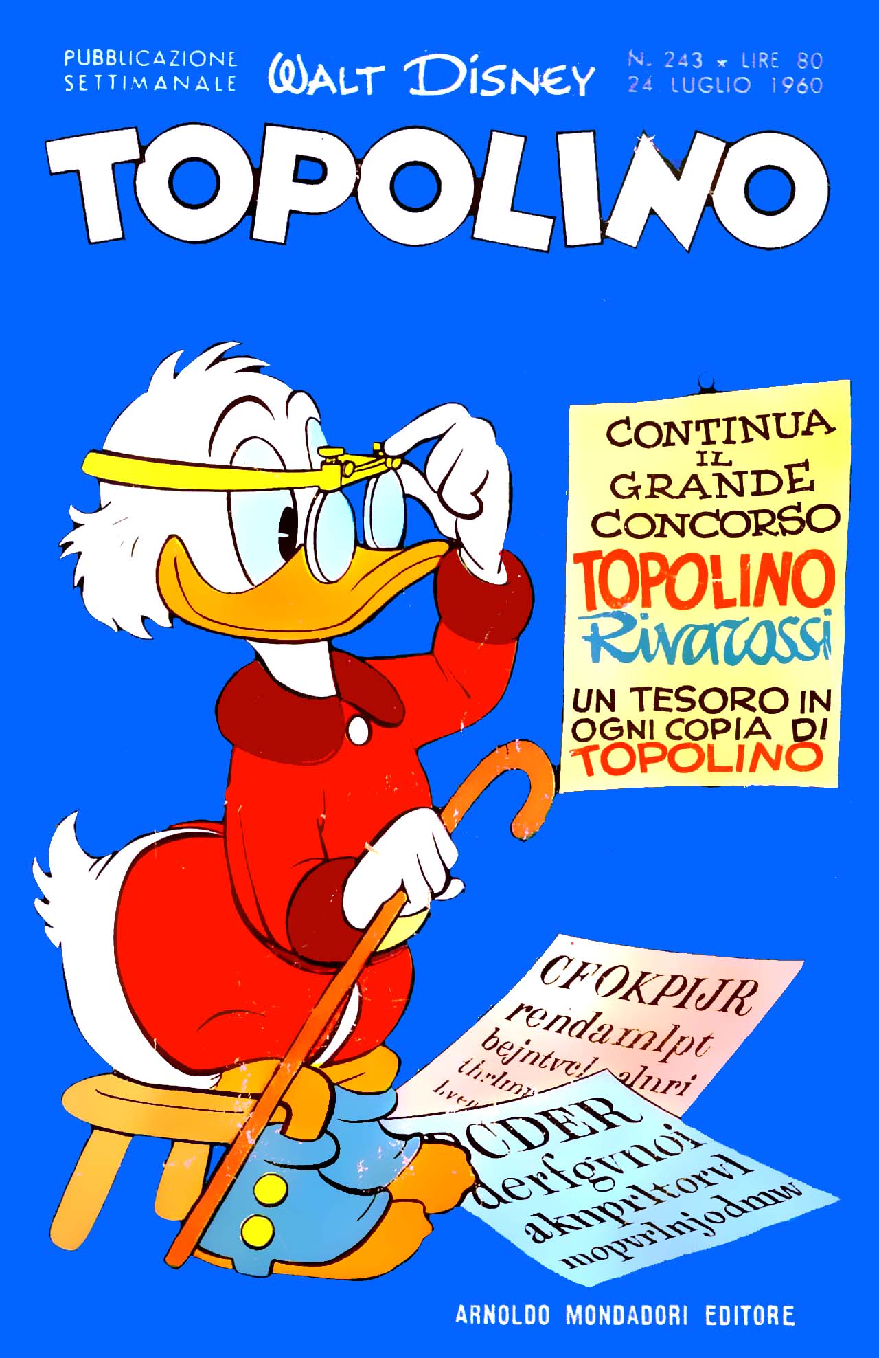 Fumetto Topolino -  1960