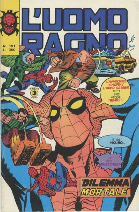 Fumetto L'uomo Ragno -  1977