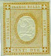 Francobollo Cifra in Rilievo Entro un Ovale -  1862