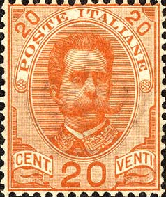 Francobollo Effigie di Umberto I Entro un Ovale -  1895