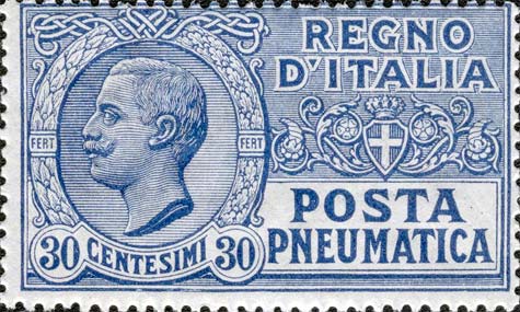 Francobollo Effigie di Vittorio Emanuele III Entro un Ovale -  1923