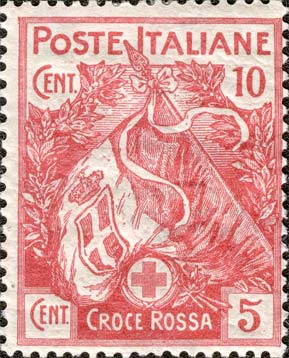 Francobollo Bandiera Italiana -  1915