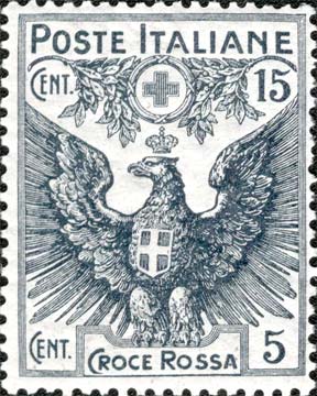 Francobollo Aquila Sabauda -  1915