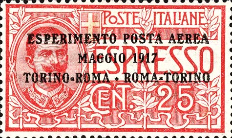 Francobollo Effigie di Vittorio Emanuele III Entro un Ovale -  1917