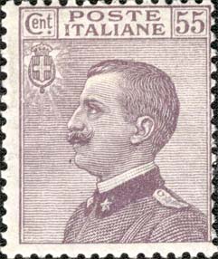 Francobollo Effigie di Vittorio Emanuele III Volta a Sinistra -  1920