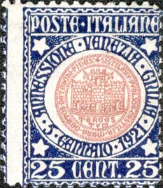 Francobollo Sigillo del Comune di Trieste -  1921