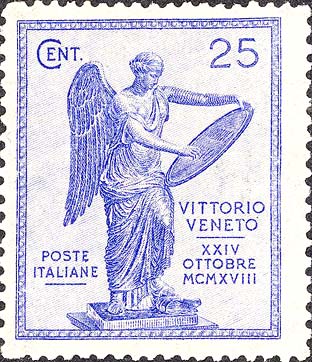 Francobollo La "Vittoria di Brescia" -  1921