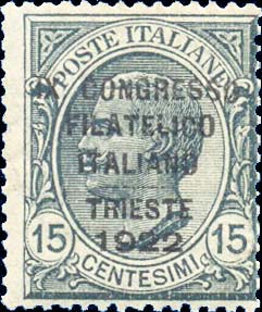 Francobollo Effigie di Vittorio Emanuele III Volta a Sinistra -  1922