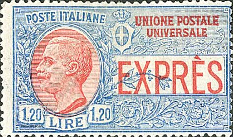 Francobollo Effigie di Vittorio Emanuele III Entro un Ovale -  1922
