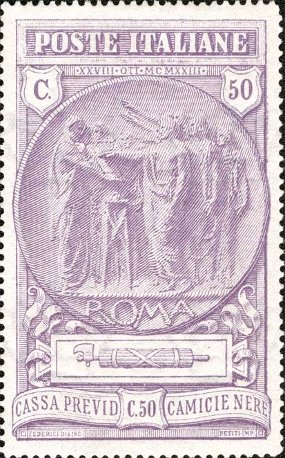 Francobollo Giuramento Romano -  1923