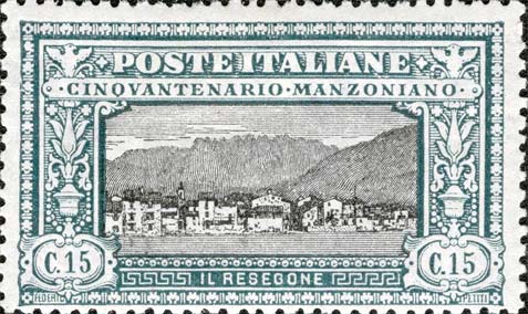 Francobollo Lecco e il Resegone -  1923