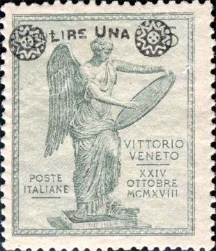 Francobollo La "Vittoria di Brescia" -  1924