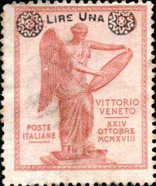 Francobollo La "Vittoria di Brescia" -  1924