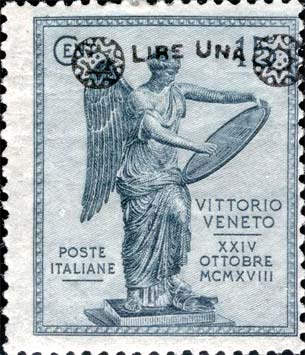 Francobollo La "Vittoria di Brescia" -  1924