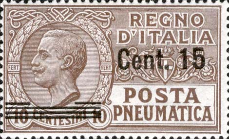 Francobollo Effigie di Vittorio Emanuele III Entro un Ovale -  1924