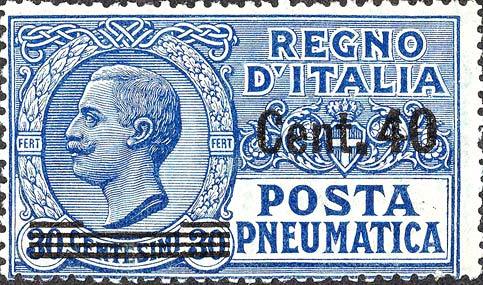 Francobollo Effigie di Vittorio Emanuele III Entro un Ovale -  1925