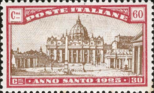 Francobollo Basilica di San Pietro -  1924