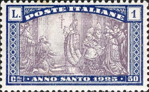 Francobollo Apertura della Porta Santa -  1924
