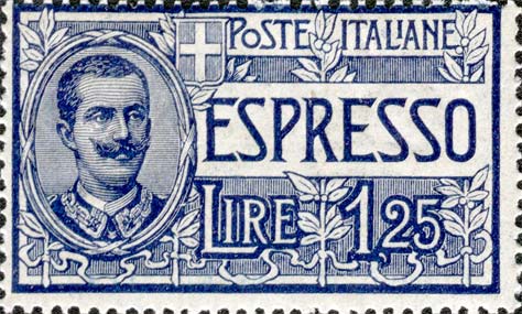 Francobollo Effigie di Vittorio Emanuele III Entro un Ovale -  1926
