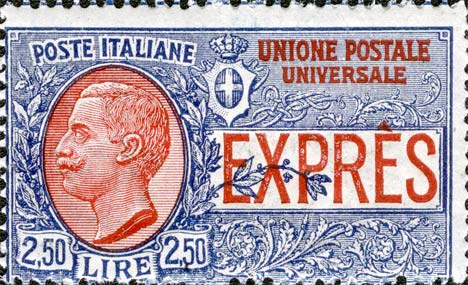 Francobollo Effigie di Vittorio Emanuele III Entro un Ovale -  1926