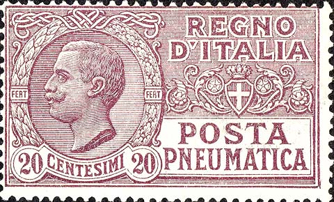 Francobollo Effigie di Vittorio Emanuele III Entro un Ovale -  1925
