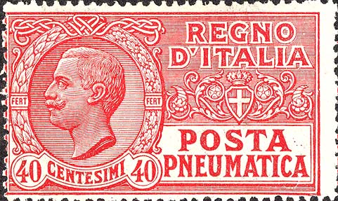 Francobollo Effigie di Vittorio Emanuele III Entro un Ovale -  1925
