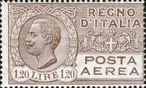 Francobollo Effigie di Vittorio Emanuele III Entro un Ovale -  1927
