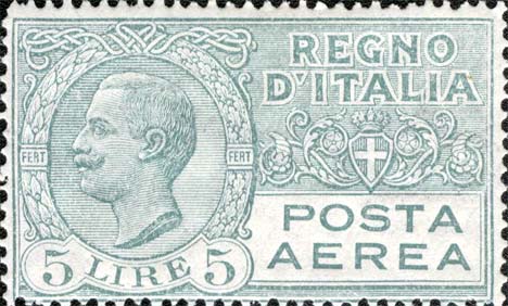 Francobollo Effigie di Vittorio Emanuele III Entro un Ovale -  1926