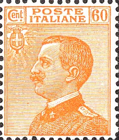 Francobollo Effigie di Vittorio Emanuele III Volta a Sinistra -  1926