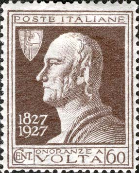 Francobollo Ritratto di Alessandro Volta -  1927