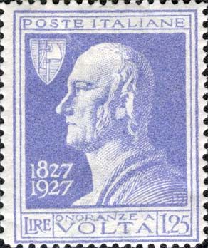 Francobollo Ritratto di Alessandro Volta -  1927