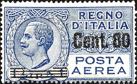 Francobollo Effigie di Vittorio Emanuele III Entro un Ovale -  1927