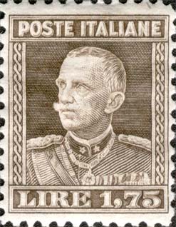 Francobollo Effigie di Vittorio Emanuele III -  1927
