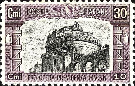 Francobollo Castel Sant'Angelo -  1928