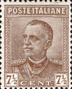 Francobollo Effigie di Vittorio Emanuele III -  1928