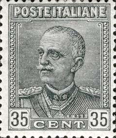 Francobollo Effigie di Vittorio Emanuele III -  1929