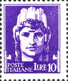 Francobollo Italia Turrita -  1929