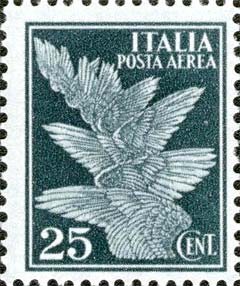 Francobollo Composizione di Ali -  1932