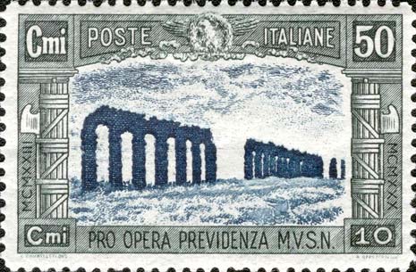 Francobollo Rovine dell'Acquedotto Claudio -  1930